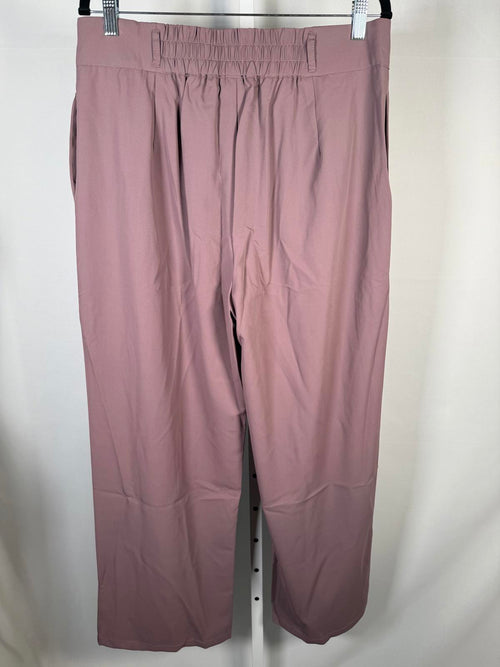 NWT Halara Flex™ High Waisted Zipper Pocket Shirred Straight Leg Work Pants XL