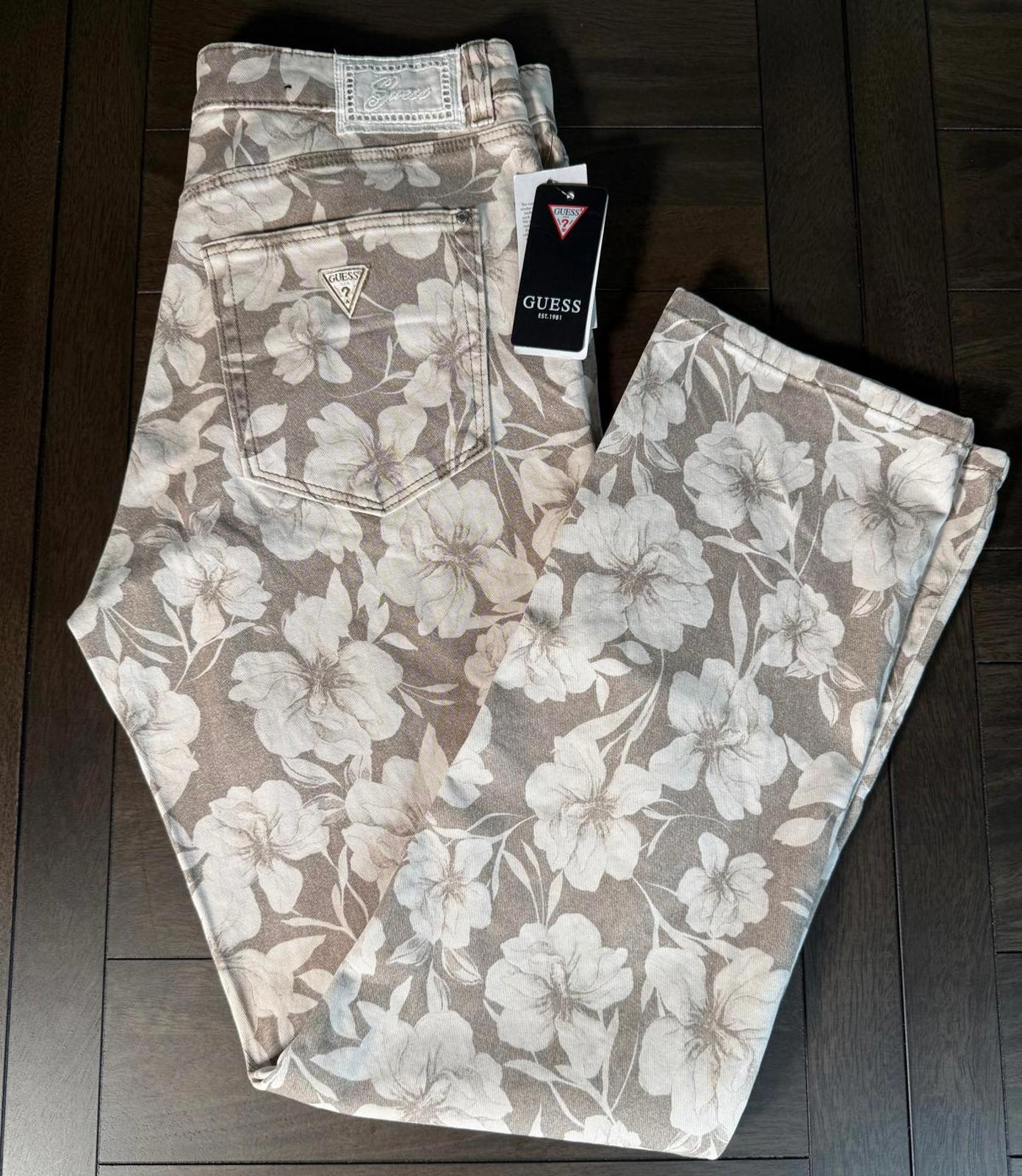 NWT Guess Party Time Tan Jeans Women's Size 28x29 Denim Pants