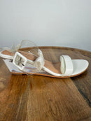 NIB Matiko Heely Shoe in Clear White Size 6