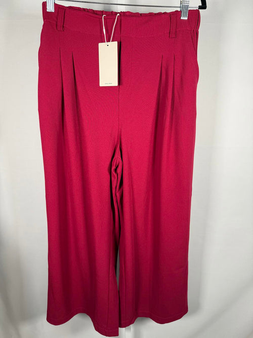 NWT Halara Flex™ High Waisted Side Pocket Wide Leg Waffle Work Pants L Petite