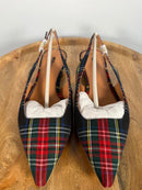 NIB Matiko Lori Green Tartan Flats Size 41 (US 10)