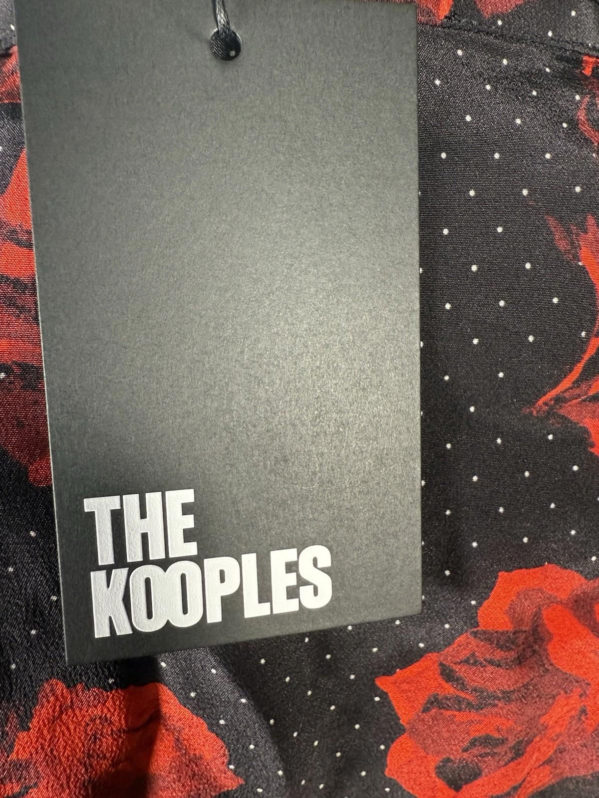 The Kooples Dots & Roses 100% Silk Dress Size US XS NWT