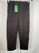 NWT Halara Flex Mid High Waist Tummy Control Side Zip Slim Work Pants Black S
