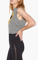 NWT Spiritual Gangster Shady Palm Crawford Crop Cotton Graphic Tank, Size XL