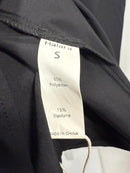 NWT Halara Square Neck Drawstring Tie Front Flounce Long Sleeve Dress Black S