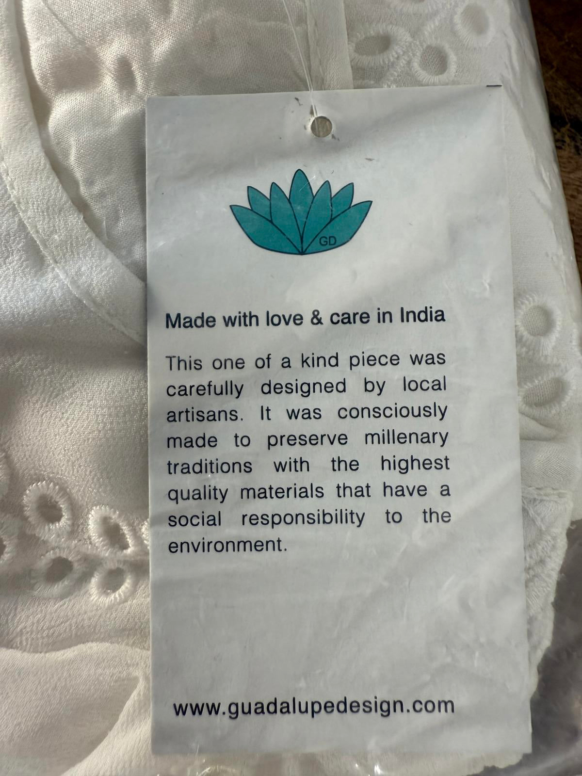 Guadalupe Castel Short Dress Off White - M