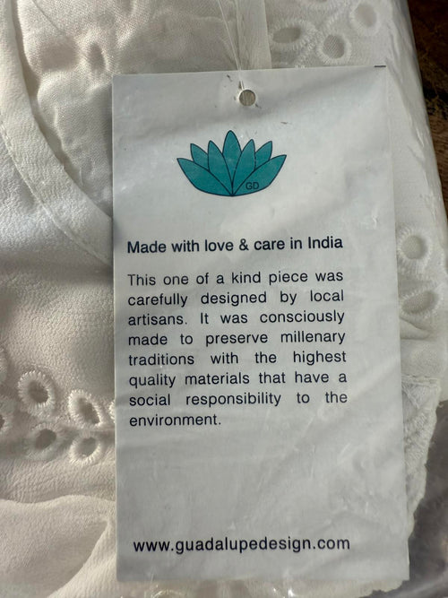 Guadalupe Castel Short Dress Off White - M