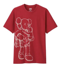 Kaws x Uniqlo UT 2016 Short Sleeve Graphic T-Shirt "Clean Slate" Red Size XL NWT