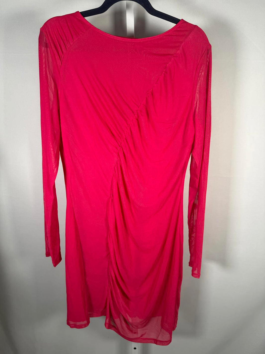 NWT Halara Women's Pink Ruched Long Sleeve Dress Size XL