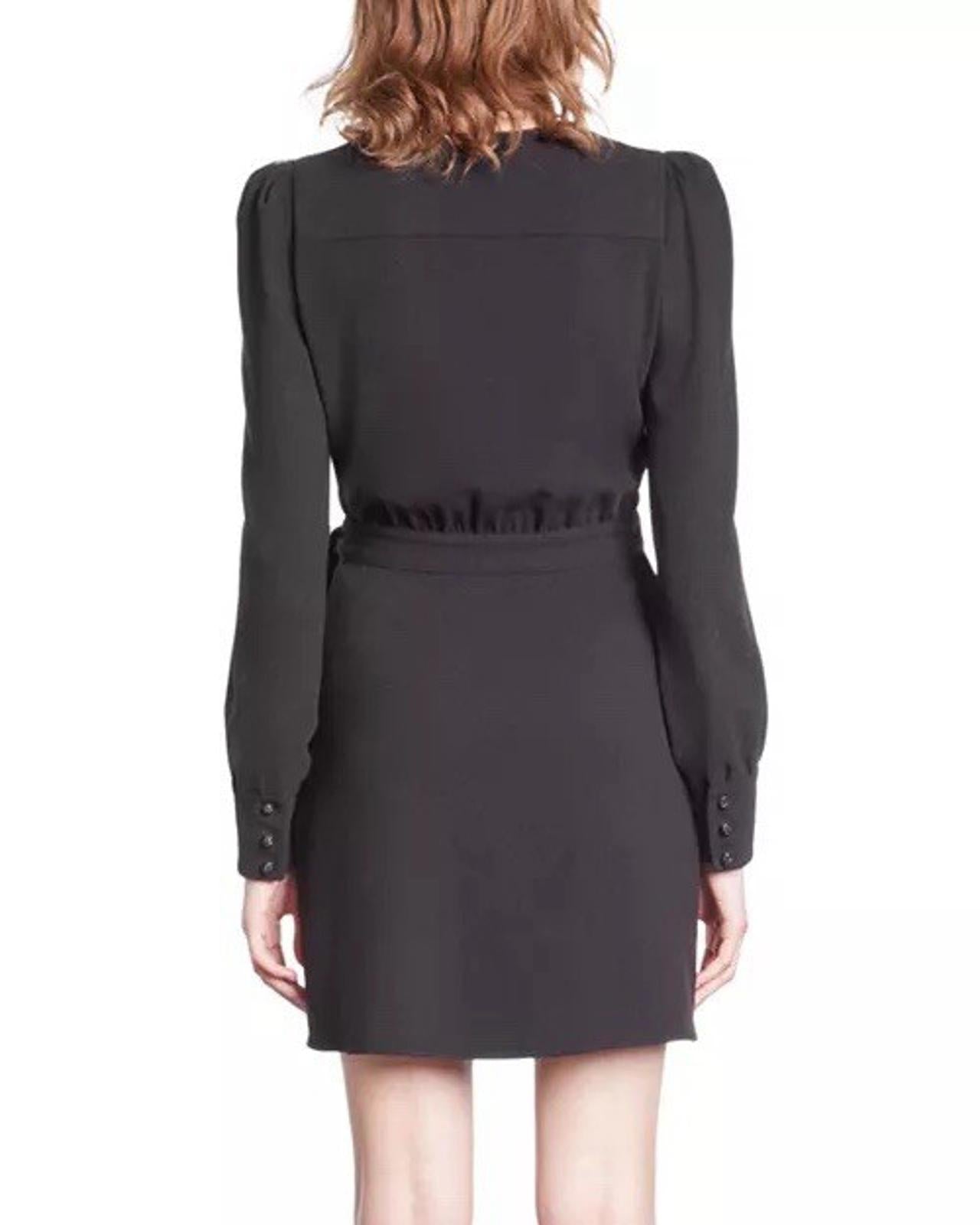 The Kooples Black Wrap Dress US Size Small, FR 1 NWT