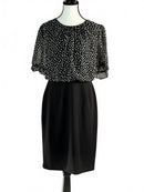 NWT Connected Apparel Women's Polka Dot Midi Dress Size 4