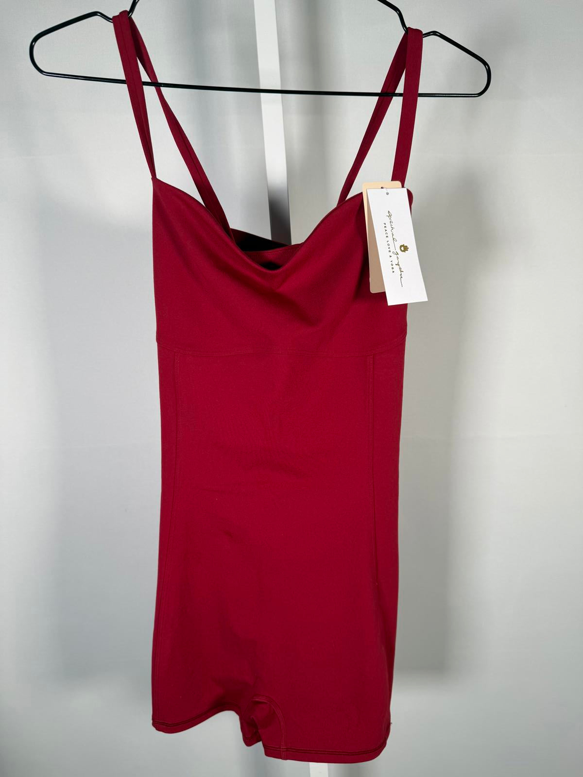 NWT Spiritual Gangster Kelly Short Bodysuit Berry Size Large