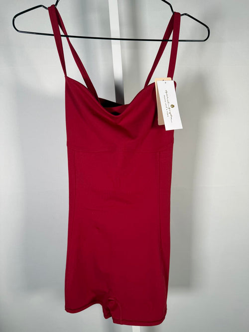 NWT Spiritual Gangster Kelly Short Bodysuit Berry Size Large