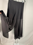 NWT Halara High Waisted 2-in-1 Mesh Wide Leg Flowy Dance Pants Black S
