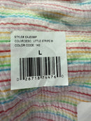 NWT REVOLVE by Emerson Road Butterfly Striped Tee & Short White Multi Size L