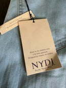 NWT NYDJ Marilyn Crop Cuff Cool Embrace Lift Tuck Jeans Oceanfront Size 00