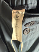 NWT Halara High Waisted Zipper Pocket Shirred Straight Leg Work Pant Blue Size M