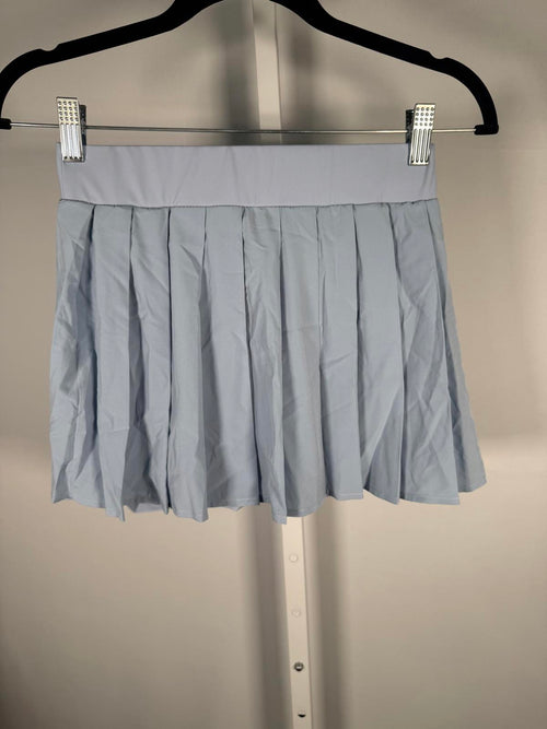 NWT Halara Breezeful Pleated 2-in-1 Adjustable Buckle Skirt Ballard Blue XS