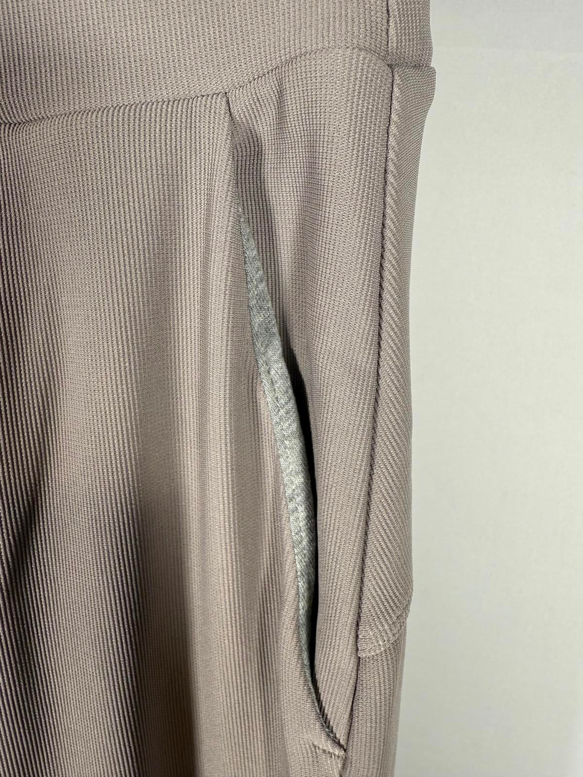 NWT Halara Flex Body Sculpt Waist-Slimming Wide Leg Micro Waffle Pant Small Tall