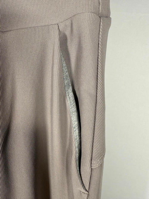 NWT Halara Flex Body Sculpt Waist-Slimming Wide Leg Micro Waffle Pant Small Tall