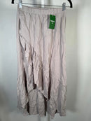 NWT Halara High Waisted High Low Ruffle Hem Flowy Maxi Skirt Size Small