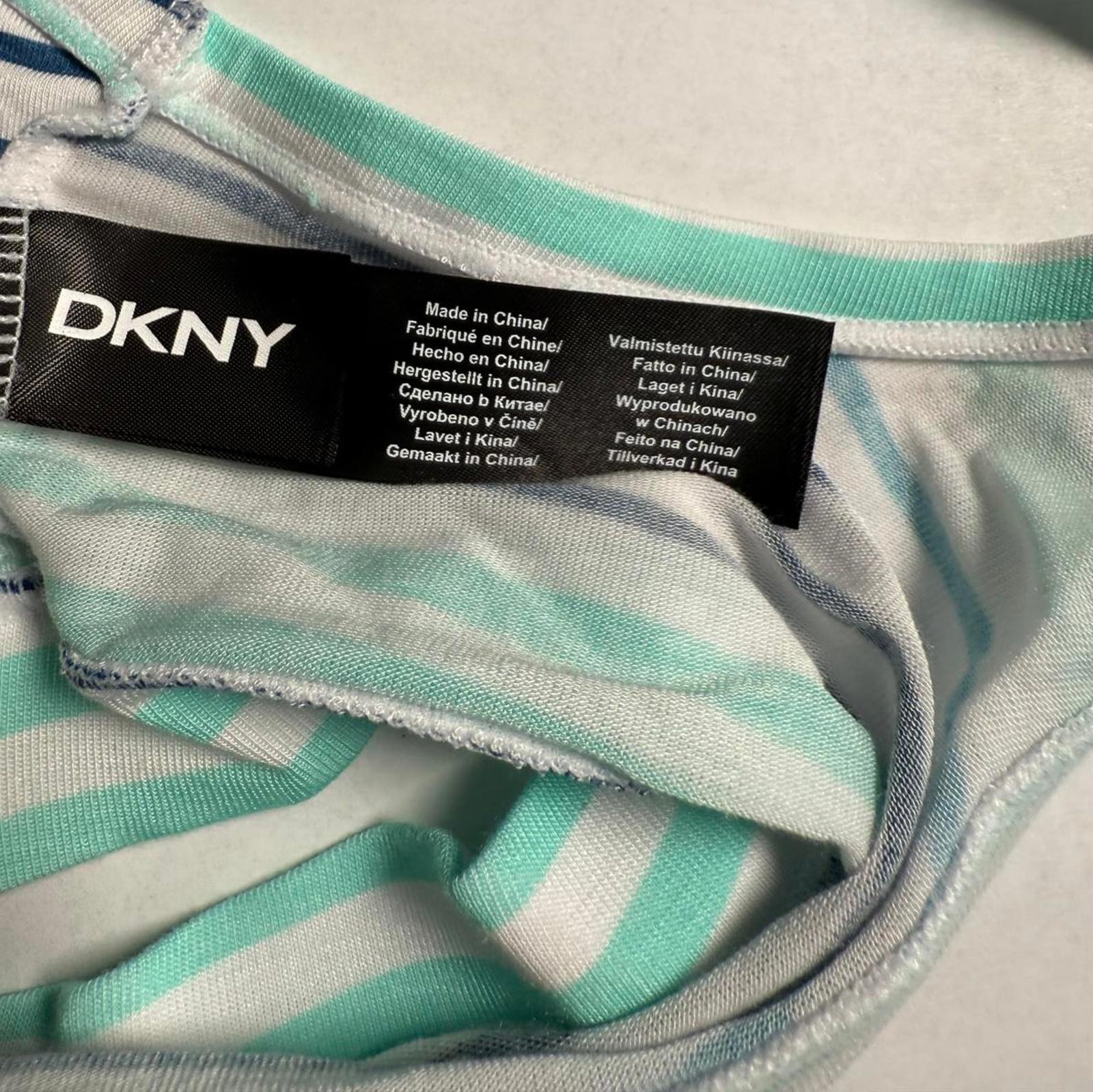 DKNY Women's Multi-Color Striped Sports Bra- Size S