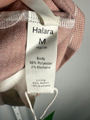 NWT Halara High Waisted 2-in-1 Houndstooth Mini Work Skirt Pink Sand - Size M