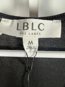 LBLC The Label Lauren Romper Black Size M NWT