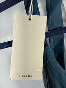 NWT Halara Cut Out Pocket Midi Casual Dress Majolica Blue S