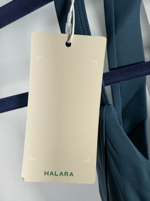 NWT Halara Cut Out Pocket Midi Casual Dress Majolica Blue S