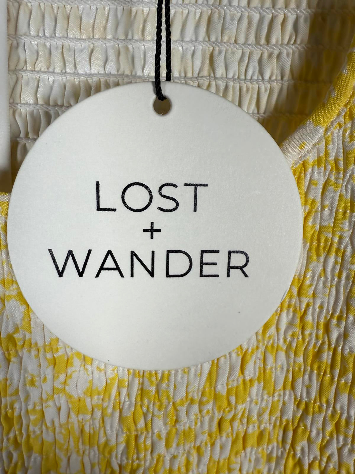 NWT REVOLVE Lost + Wander Sweet Summer Daze Midi Dress Yellow Size XS