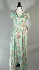 NWT DKNY Women's Mint and Tan Maxi Dress Size 6