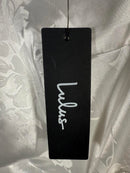 NWT Lulus White Midi Dress with Fringe Size XS