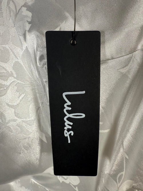 NWT Lulus White Midi Dress with Fringe Size XS