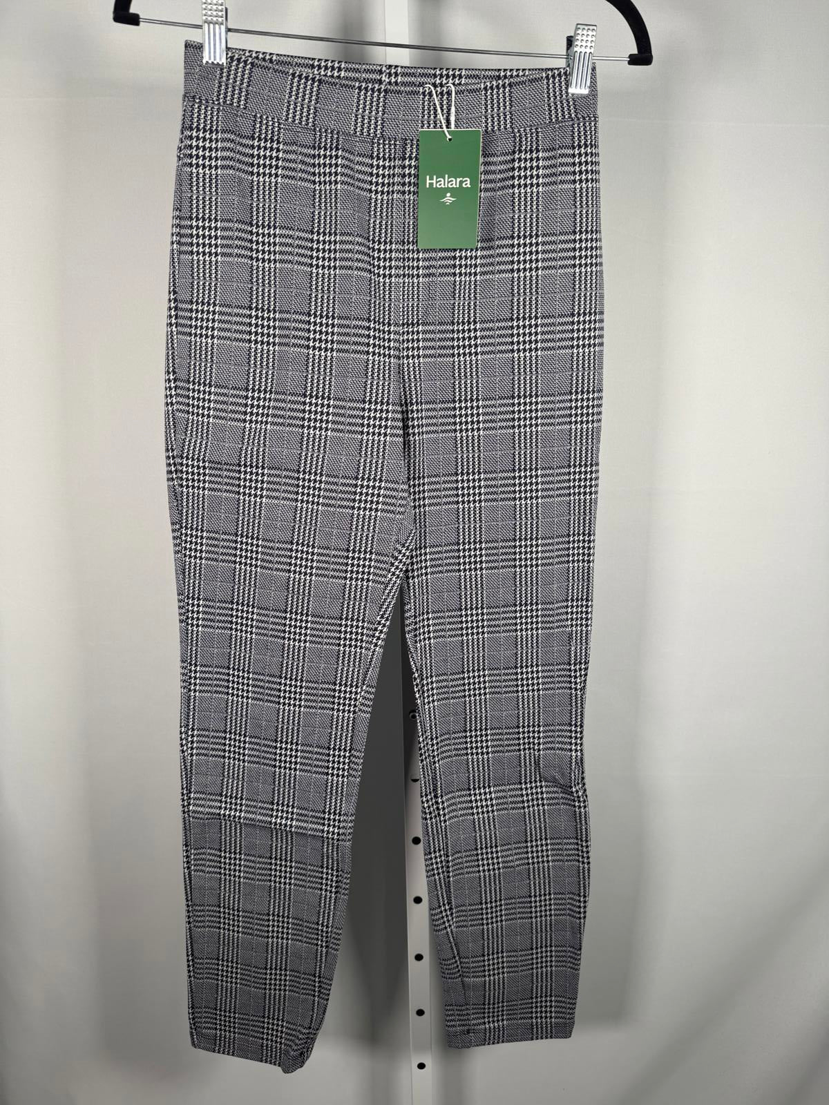 NWT Halara Flex™ High Waisted Pocket Houndstooth Plaid Skinny Work Pants Size S