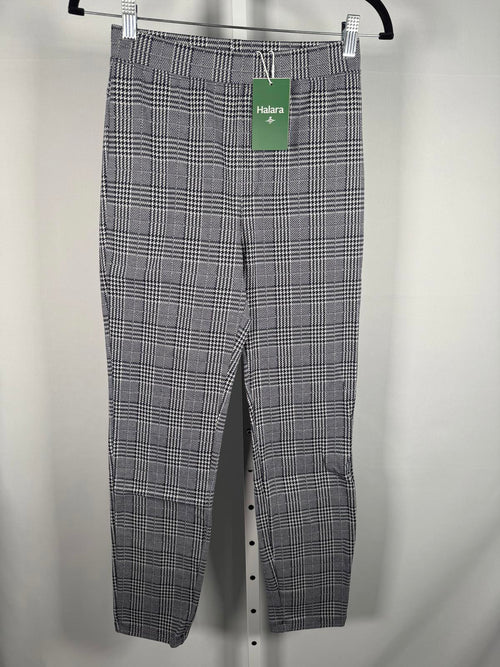 NWT Halara Flex™ High Waisted Pocket Houndstooth Plaid Skinny Work Pants Size S