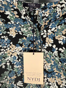 NYDJ Pintuck Blouse In Livadia Size XS NWT