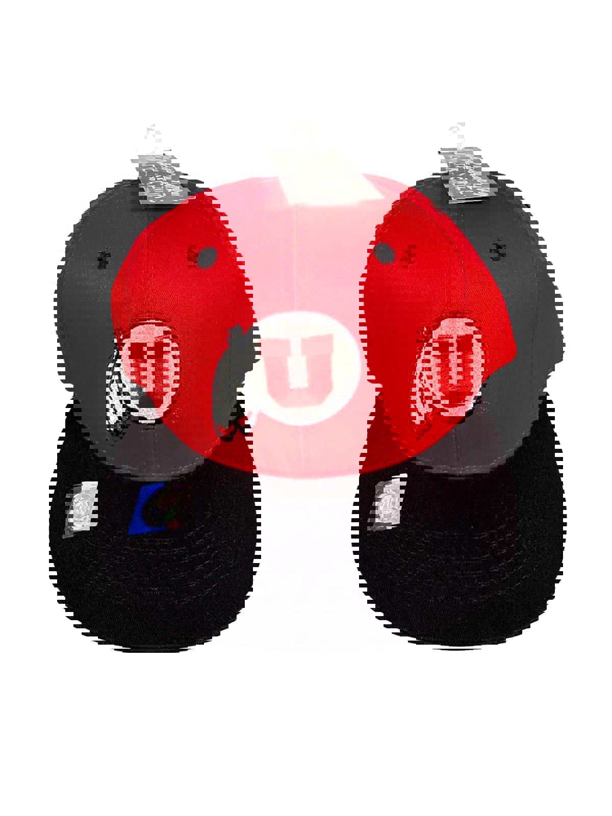 Men's Captivating Headgear Red Utah Utes Fundamental Snapback Hat NWT