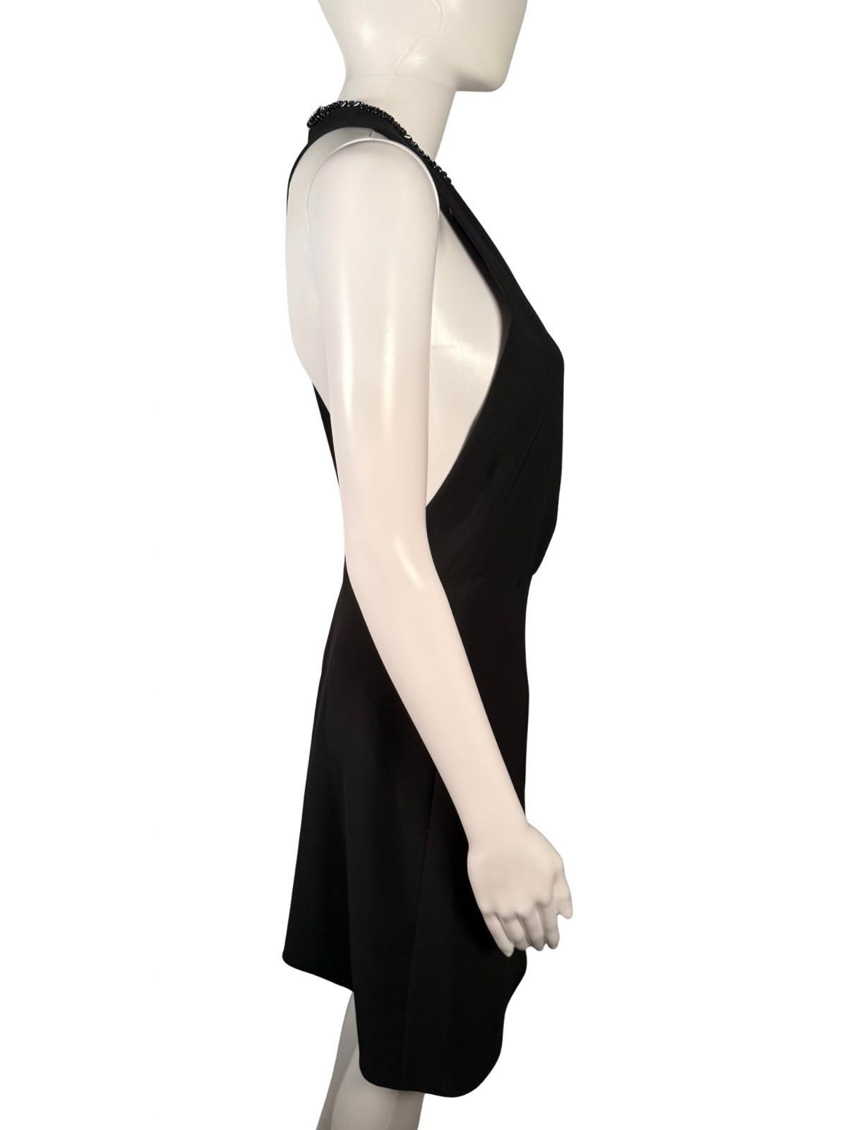 NWT The Kooples Short Black Crepe Dress US Size Medium $345 MRSP