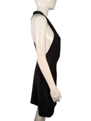 NWT The Kooples Short Black Crepe Dress US Size Medium $345 MRSP