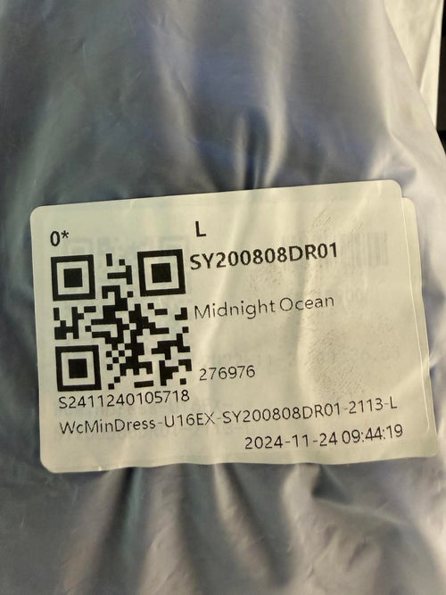 NWT Halara Everyday Deep V Neck Long Sleeve Ruffled Hem Velvet Mini Dress Large