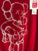 Kaws x Uniqlo UT 2016 Short Sleeve Graphic T-Shirt "Clean Slate" Red Size XL NWT