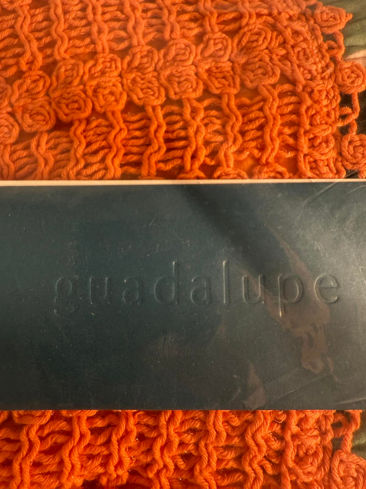 Guadalupe Seneiya Crochet Dress Orange - XL