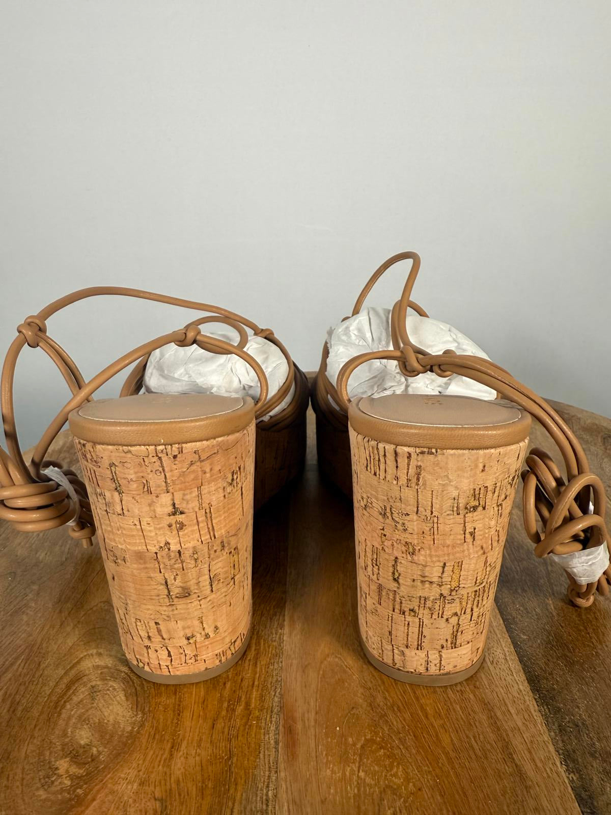 Sun Stone Women's Wedge Sandals with Cork Platform Size 9 NWB