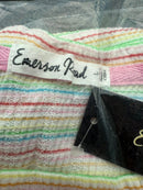 NWT REVOLVE by Emerson Road Butterfly Striped Tee & Short White Multi Size L
