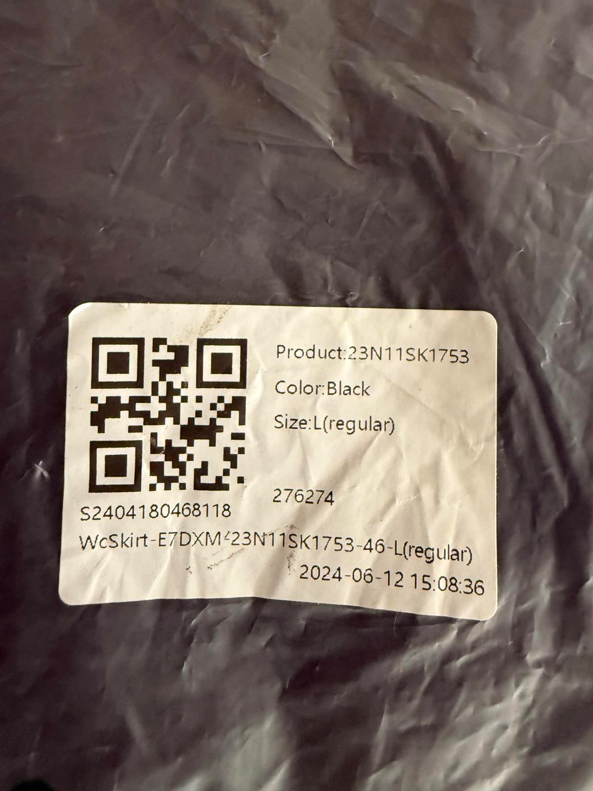 NWT Halara Breezeful High Waisted Pocket 2-in-1 Flowy Casual Maxi Skirt Black L