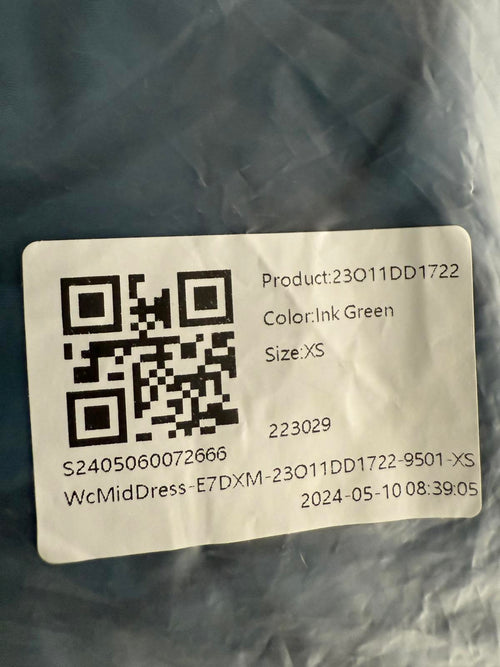 NWT Halara SoftlyZero Airy Crossover Ruched Lace Up Bodycon Dress Ink Green XS