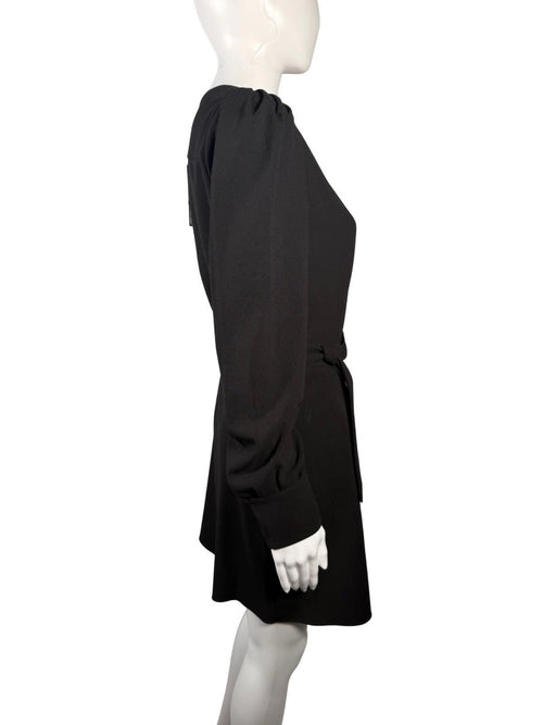 The Kooples Black Wrap Dress US Size Small, FR 1 NWT