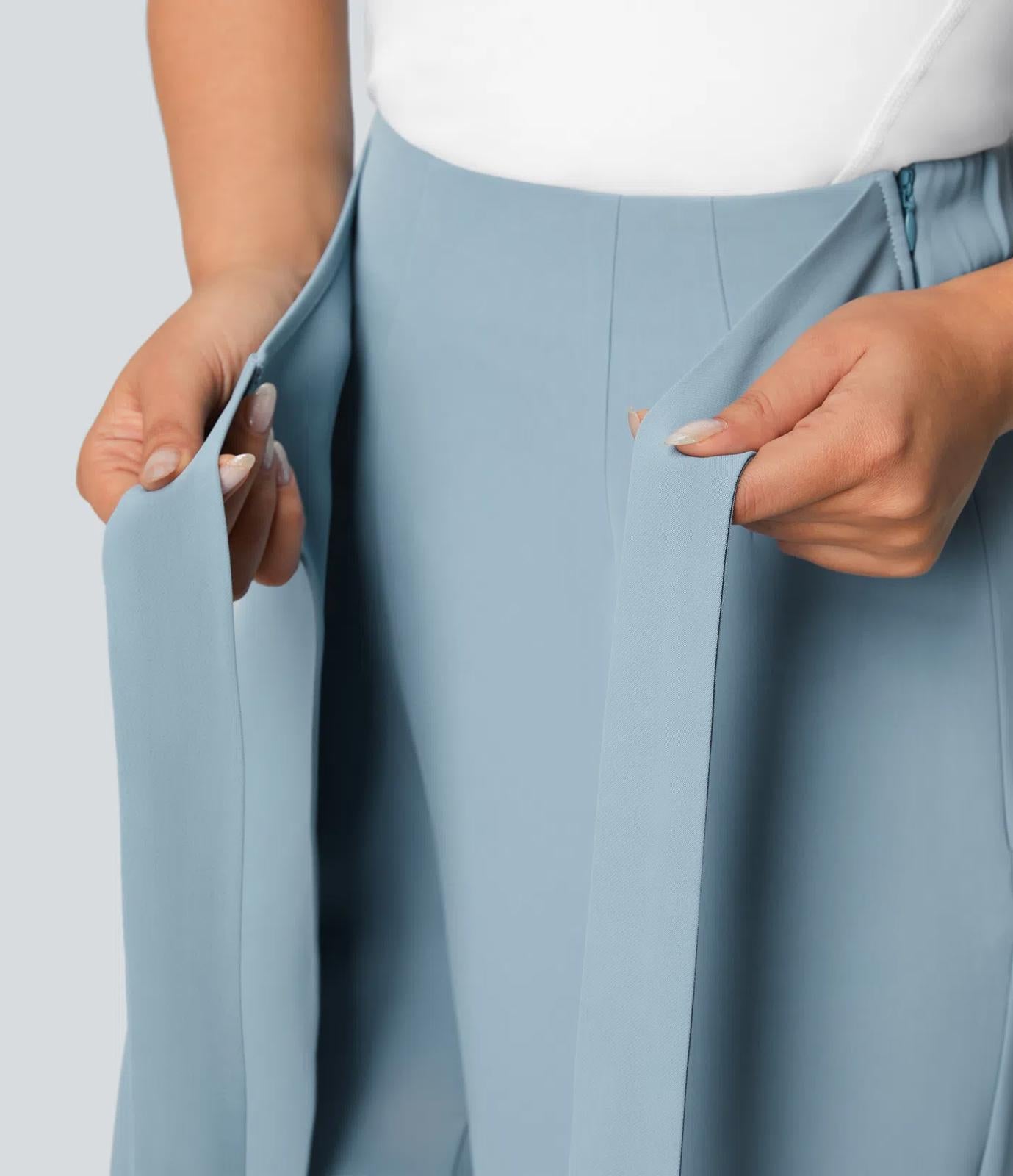 NWT Halara High Waisted Tie Side Wide Leg Work Pants Size Small