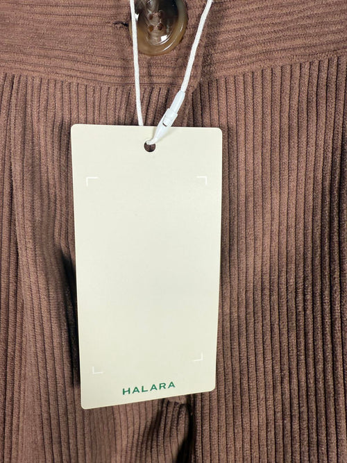 NWT Halara High Waisted Corduroy Casual Pants Cocoa Brown Size XS Petite